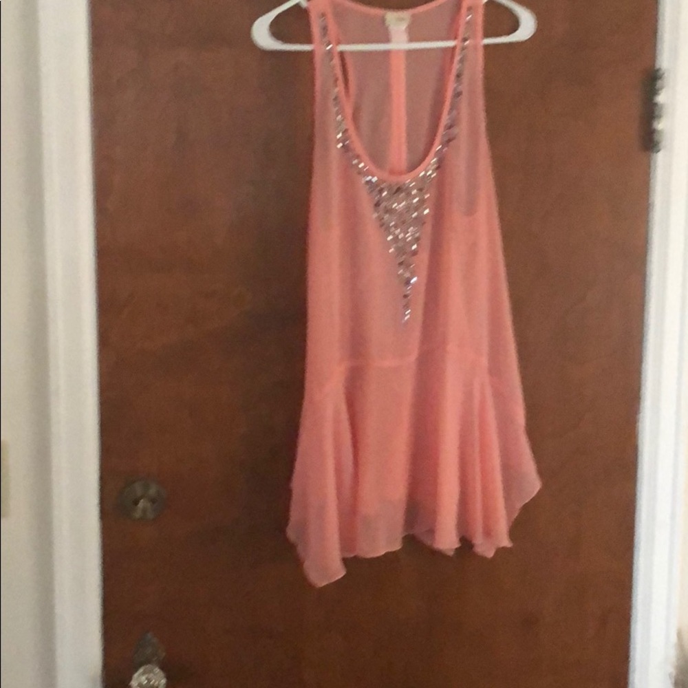 Sheer Racer-Back Tunic